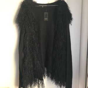 Torrid | Black Fringe Open Cardigan